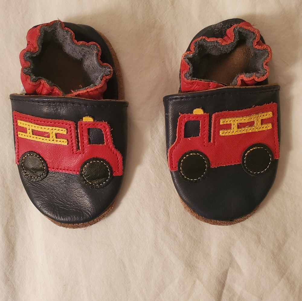 Robeez Soft Sole Fire Truck shoes